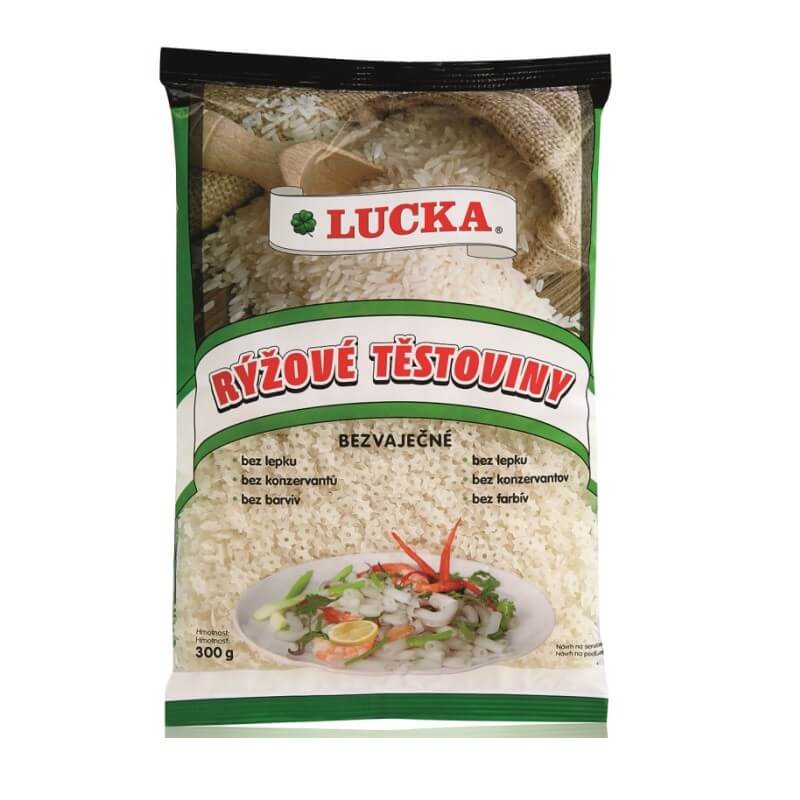 LUCKA rýžové těstoviny polévkové hvězdičky 300 g