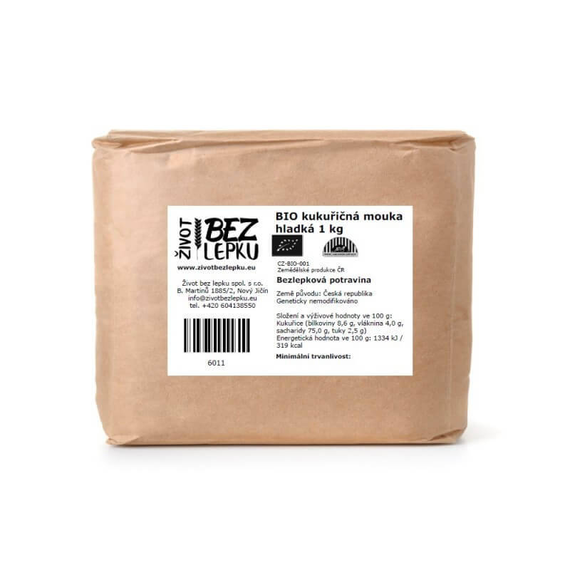 BIO kukuřičná mouka hladká 1 kg