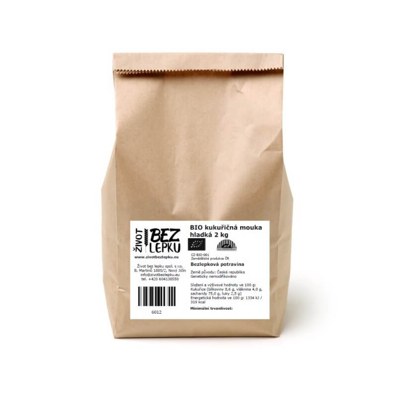 BIO kukuřičná mouka hladká 2 kg