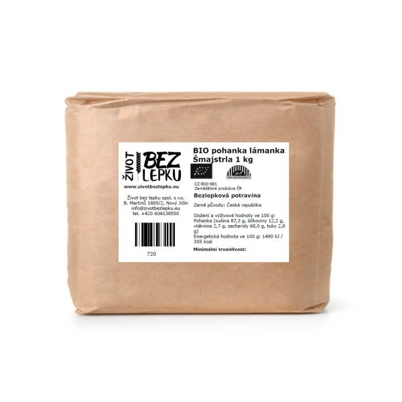 BIO pohanka lámanka Šmajstrla 1 kg