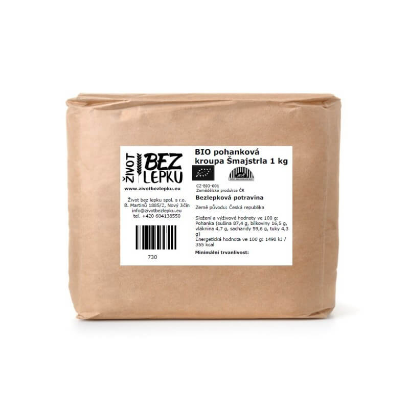 BIO pohanka kroupa Šmajstrla 1 kg
