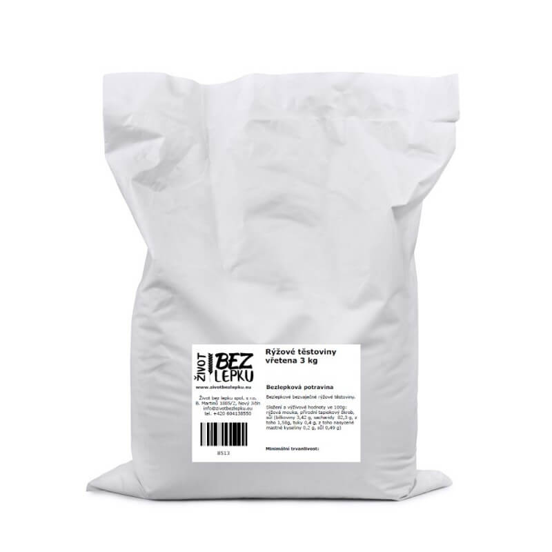 LUCKA rýžové těstoviny vřetena 3 kg