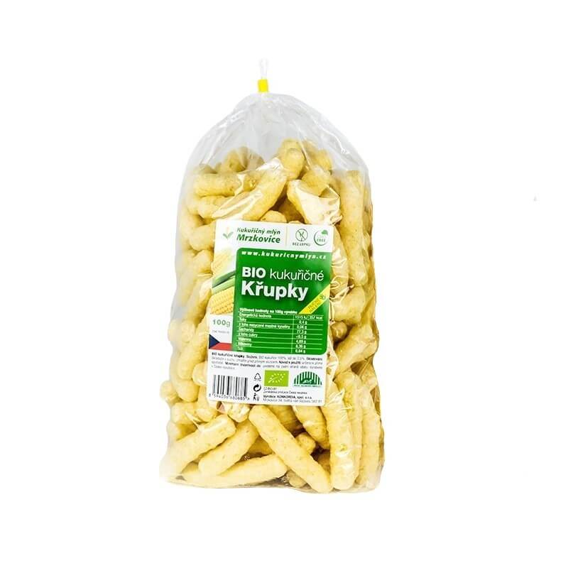 BIO kukuřičné křupky dlouhé slané 100 g