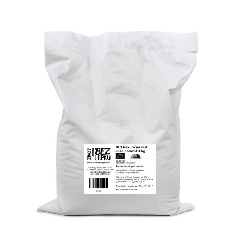 BIO kukuričná instantná kaša 3 kg