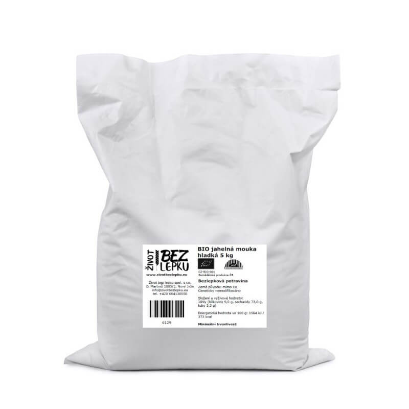 BIO jahelná mouka hladká 5 kg
