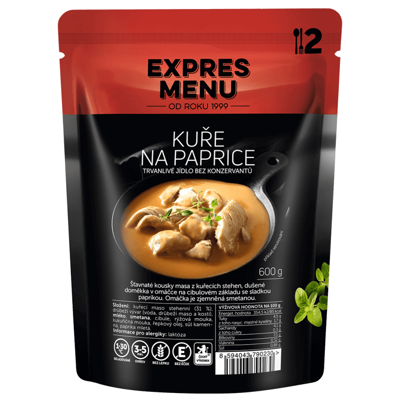 Kurča na paprike 2 porcie EXPRES MENU 600 g