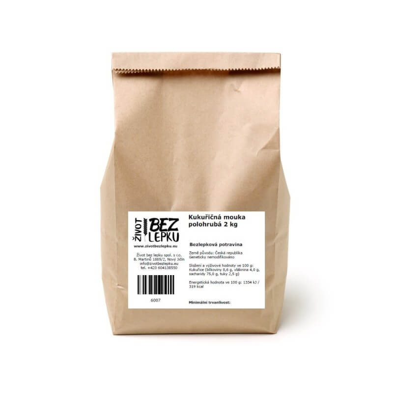 Kukuričná múka polohrubá 2 kg