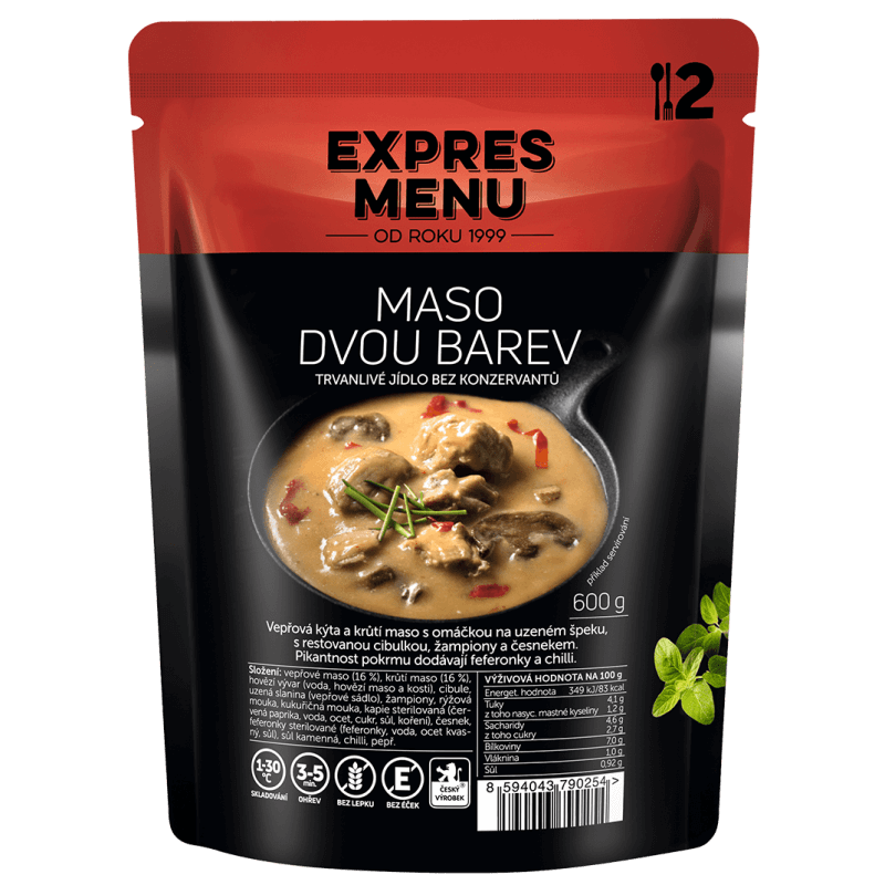 Maso dvou barev 2 porce EXPRES MENU 600 g