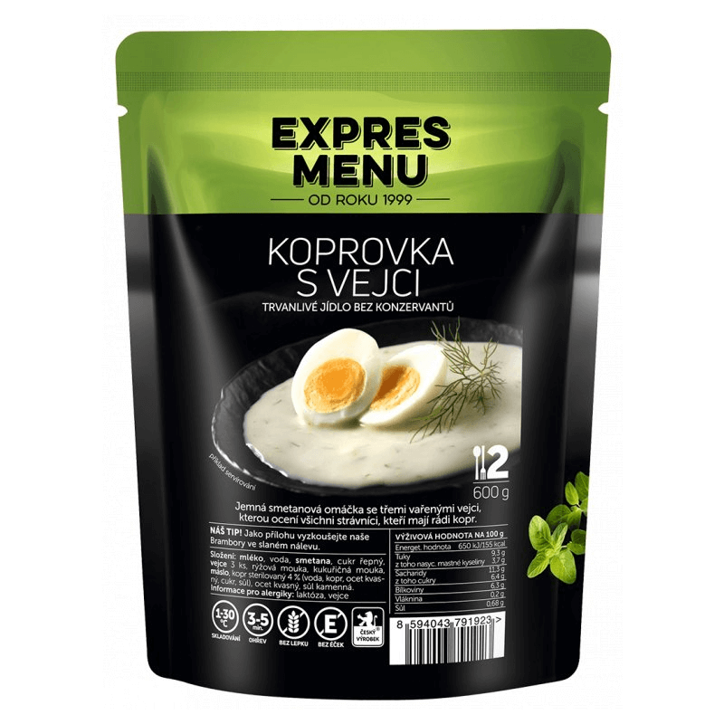 Koprová omáčka s vejci 2 porce EXPRES MENU 600 g
