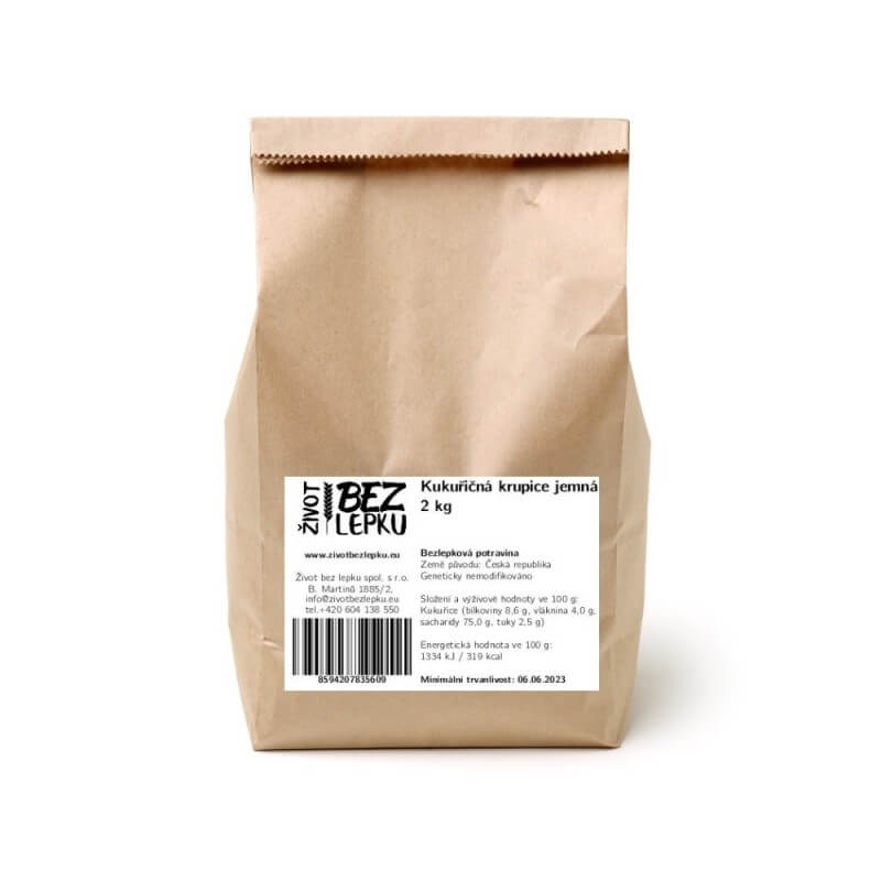 Kukuričná krupica jemná 2 kg