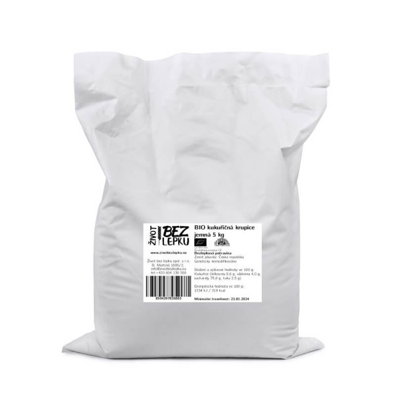 BIO kukuričná krupica jemná 5 kg