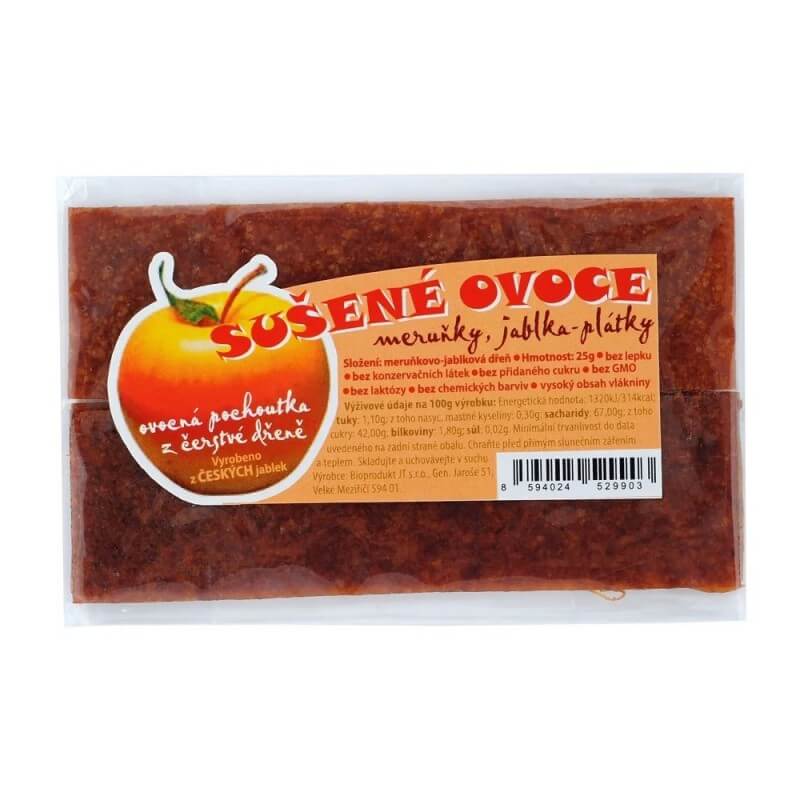 RAW ovocné plátky jablko a marhuľa 25 g