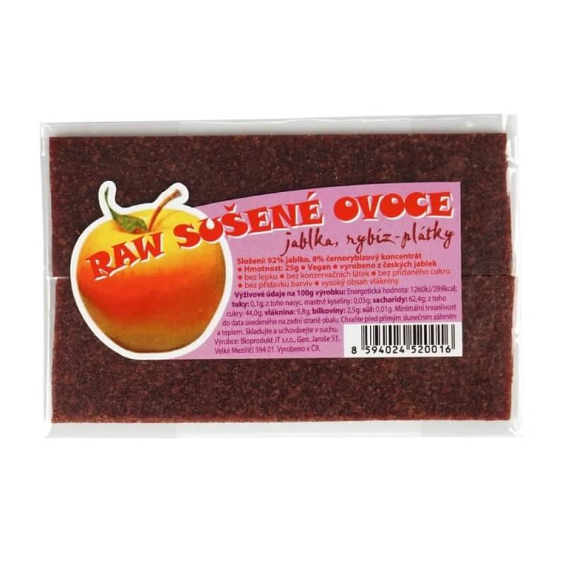 RAW ovocné plátky jablko a rybíz 25 g