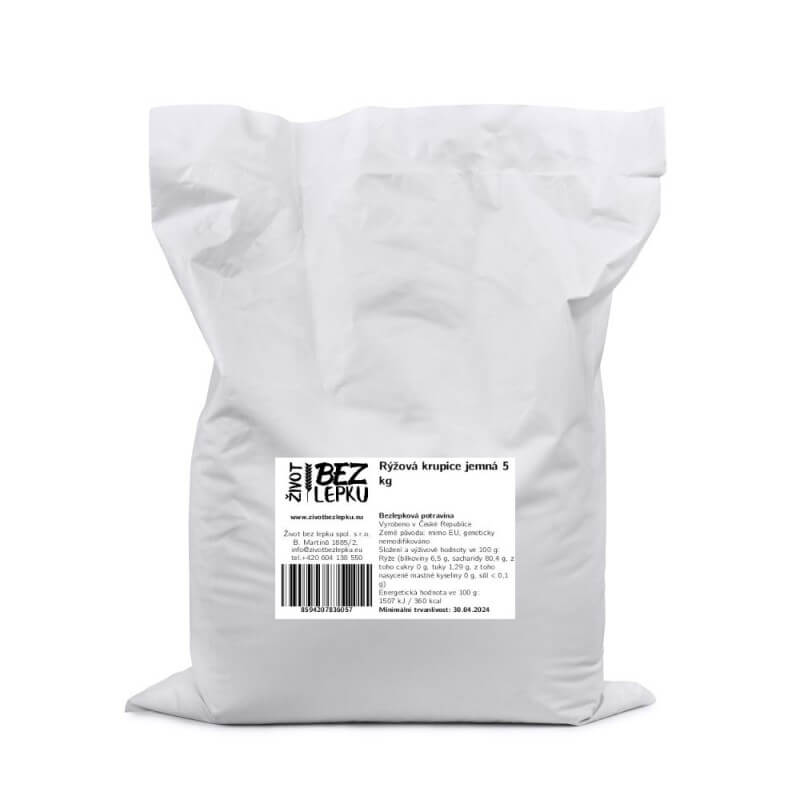 Ryžová krupica jemná 5 kg