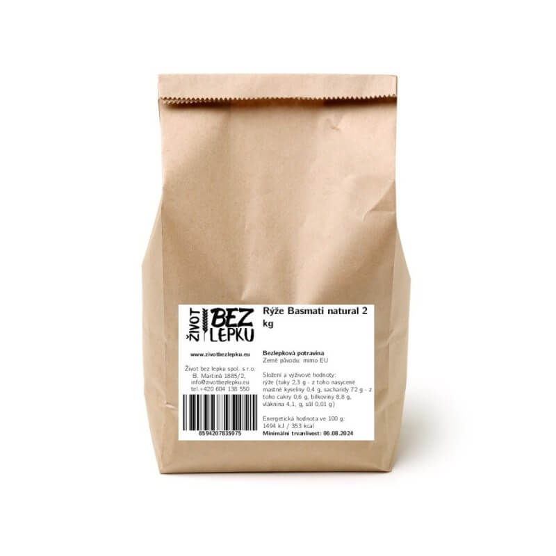 Rýže Basmati natural 2 kg