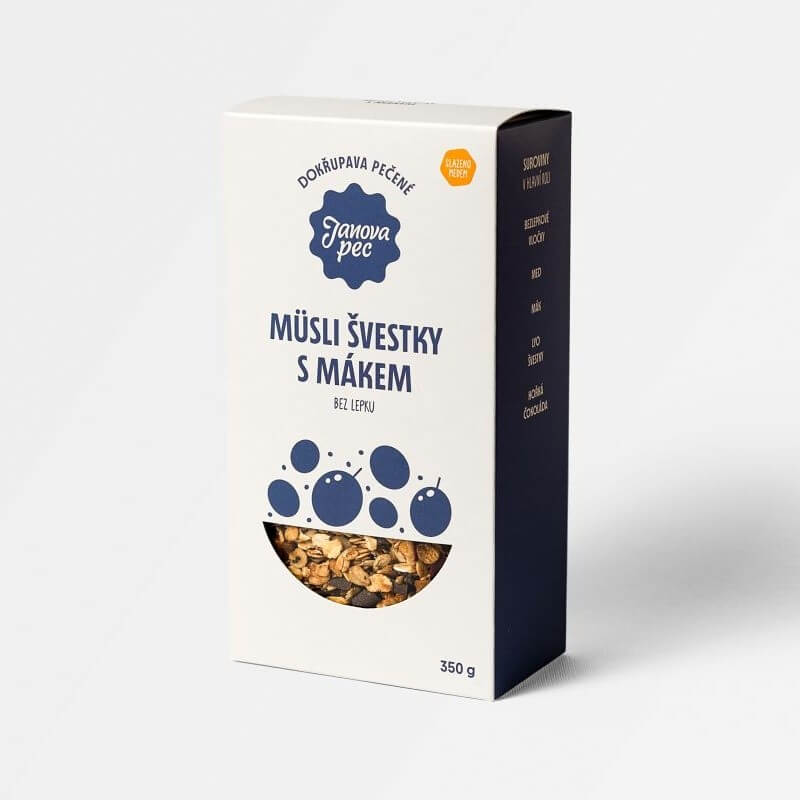 Švestky s mákem pečené müsli 350 g