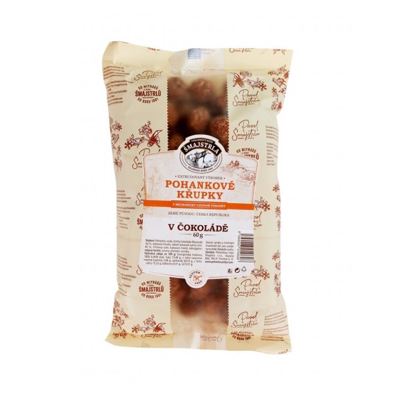 Pohankové křupky čokoládové Šmajstrla 60 g