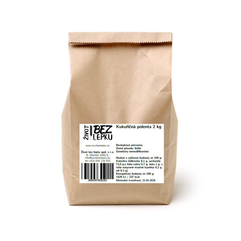 Kukuričná polenta bezlepková instantná 2 kg