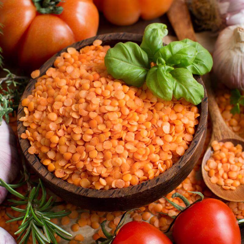 Život bez lepku - červená čočka půlená